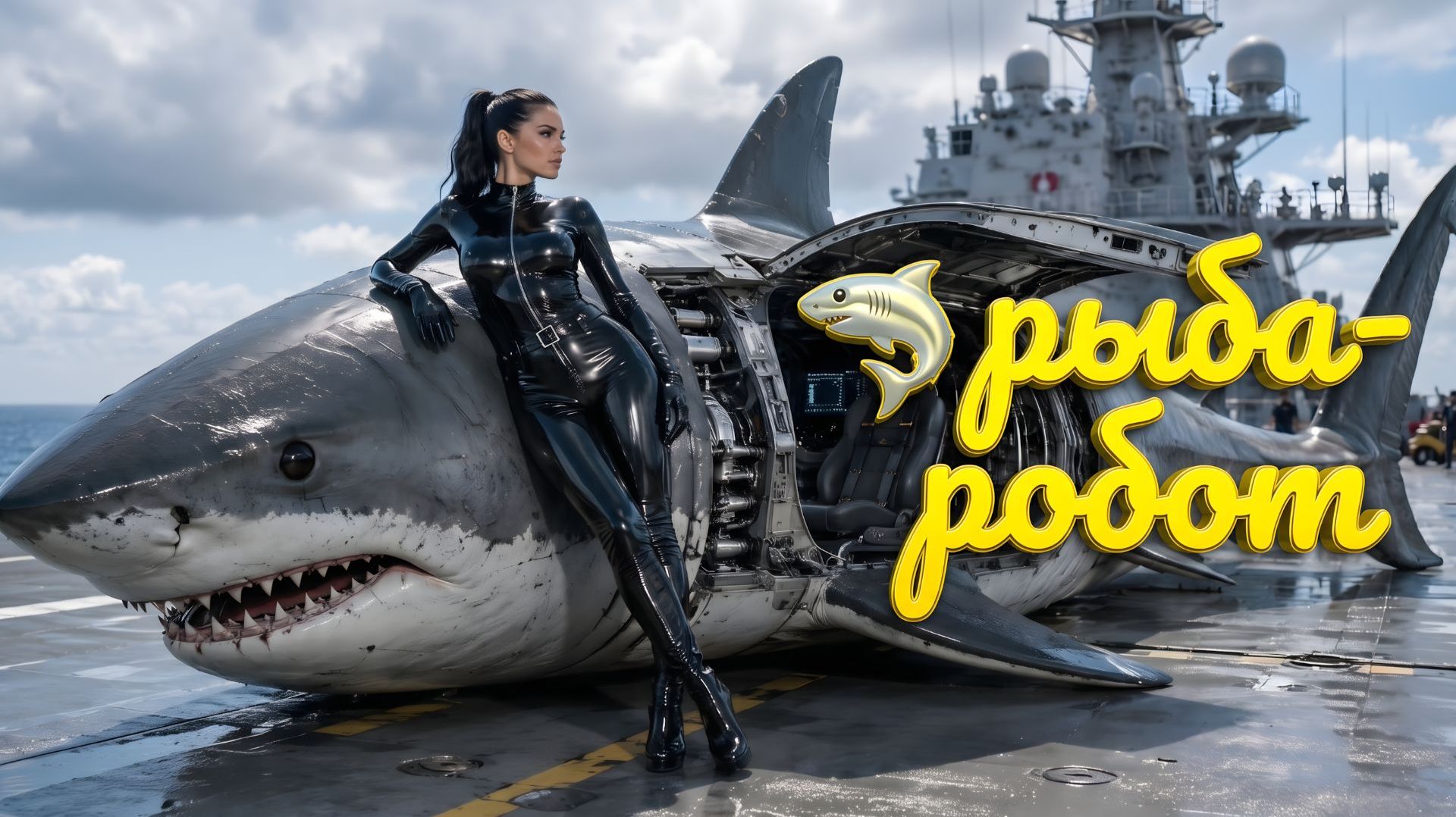 🦈 Океанский барьер: секретная рыба-робот.