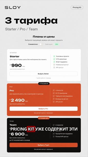 Выбирай нужное количество тарифных карточек