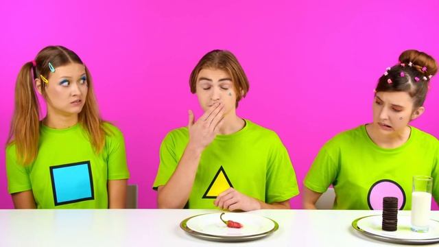 Геометрический Челлендж с Едой с MeMeMe Challenge