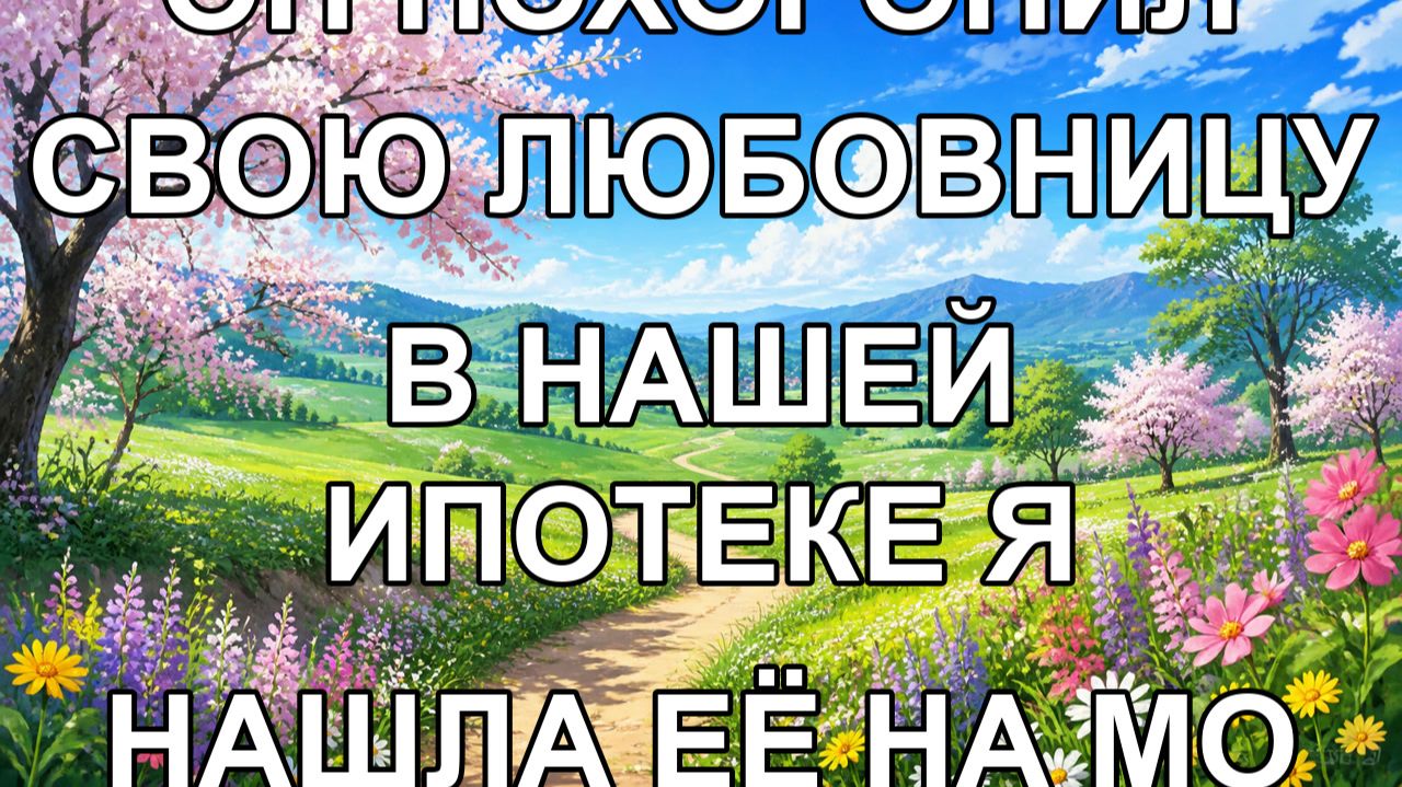 он похоронил свою любовницу в нашей ипотеке я нашла её на мо