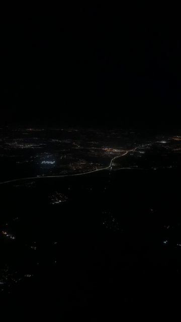 Над Москвой. Посадка ночью в Домодедово.