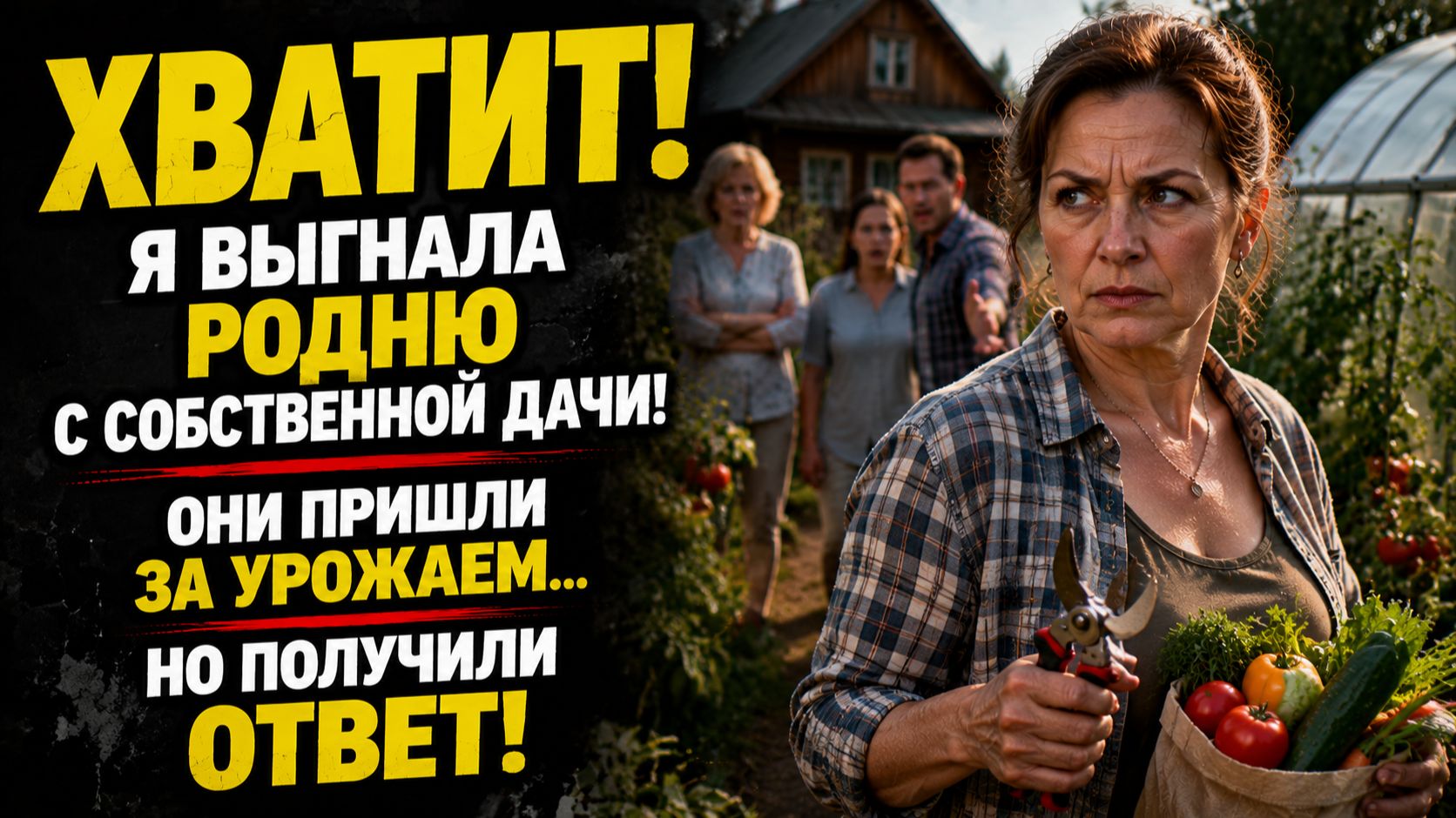 Истории из жизни | Выгнала наглую родню с дачи за чужой урожай | Аудио рассказы | Жизненные истории