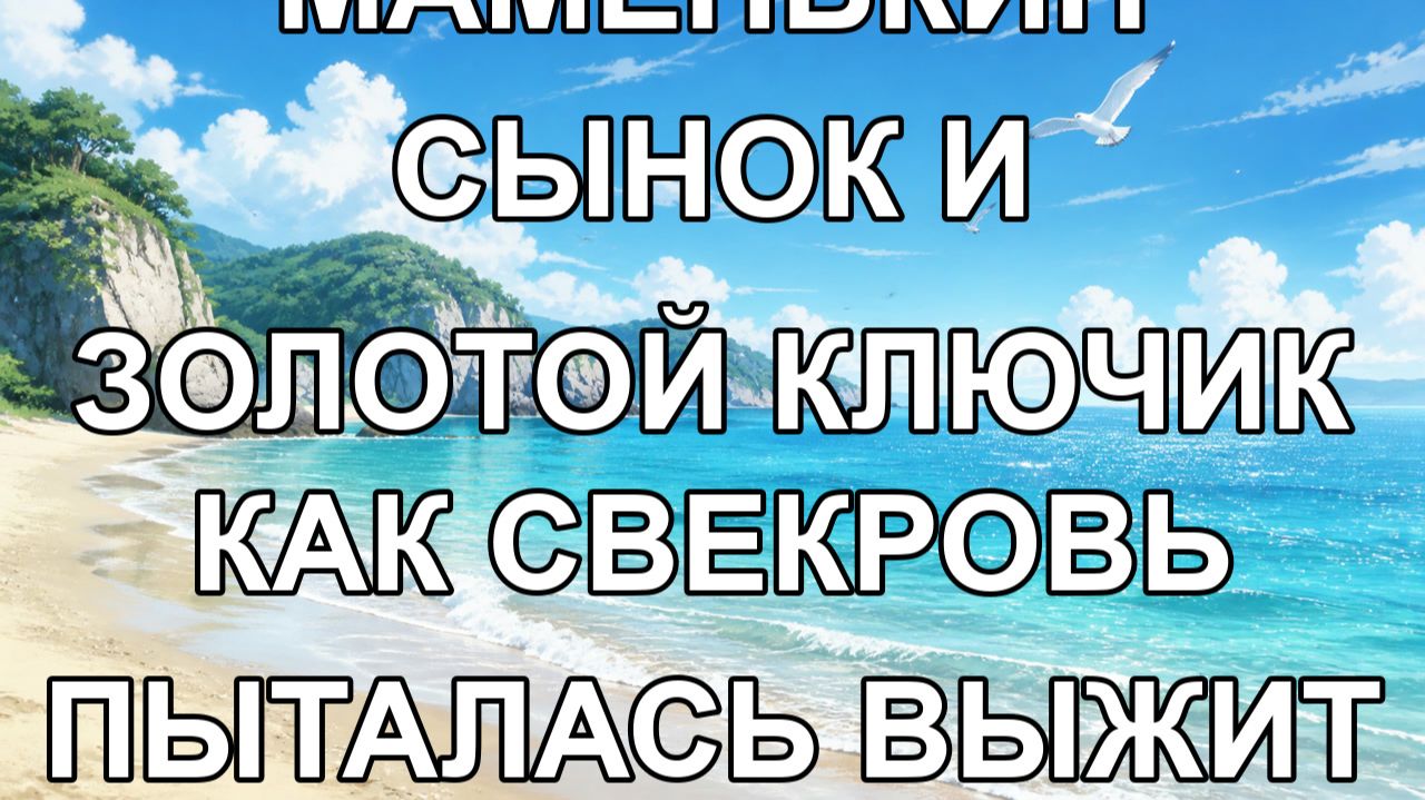 маменькин сынок и золотой ключик как свекровь пыталась выжит