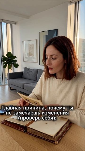 Главаная причина почему ты не замечаешь изменения
