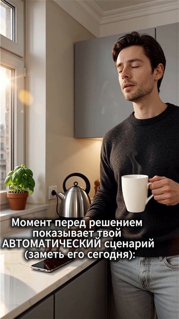 Момент перед решением показывает твой сценарий