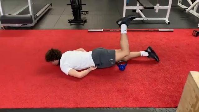 Prone Hip Extension Lift Over Активная моб разгибание ТБС + переставление