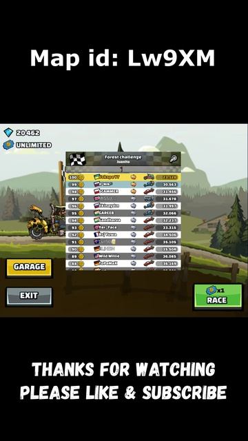 🌲 Is RACING TRUCK The Best Today? 🌲 (Forest Challenge) - Hill Climb Racing 2 #shorts #hcr2