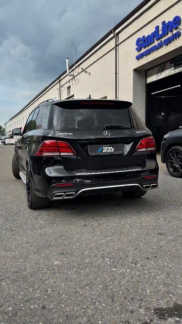 Реализовали управляемый выхлоп с пульта для Mercedes GLE 63  часть 1