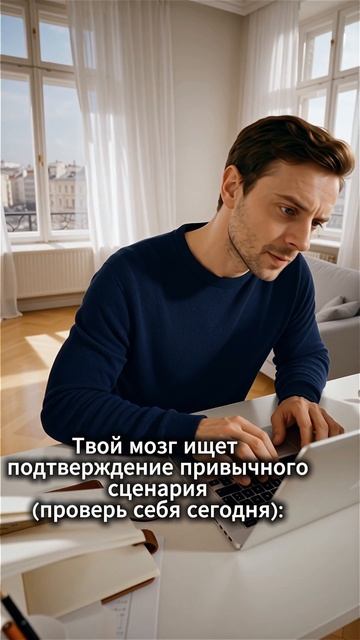 Твой мозг ищет подтверждение привычного сценария