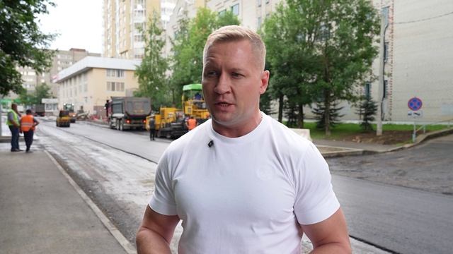 В Пушкино завершается ремонт дороги на улице Горького