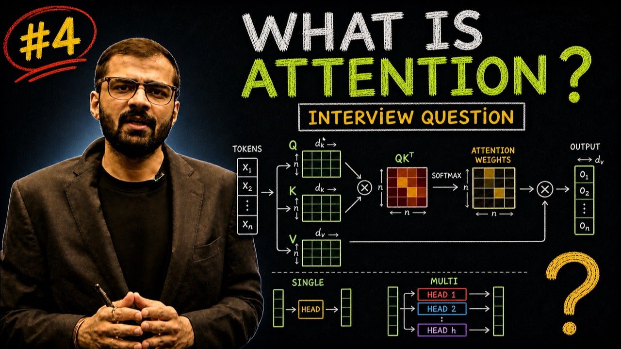 4) LLM Interview Series #4 What is Attention