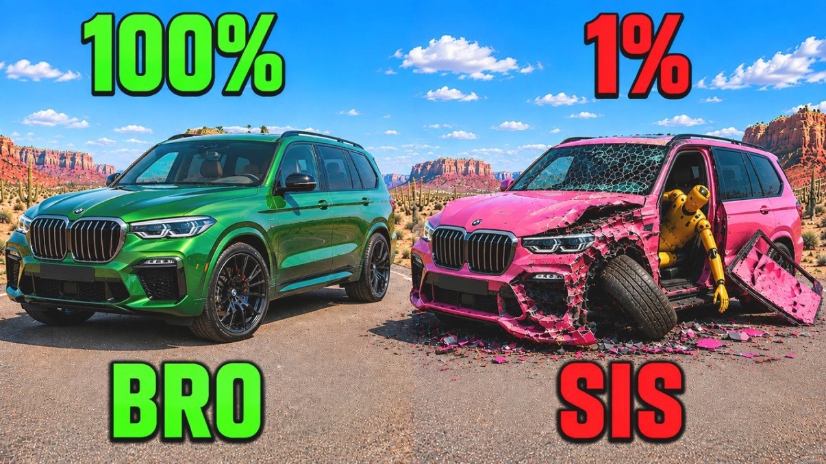 Кто из семьи лучше водит машину? Beamng Drive!