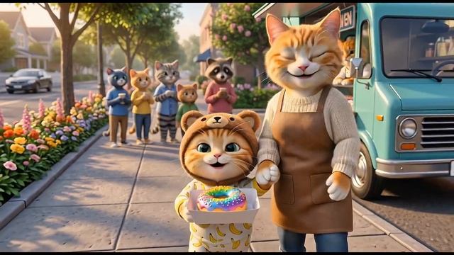 Сладкий пончик-сюрприз от Mama