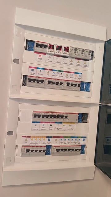 Переборка щита от застройщика в 2 комнатной квартире
