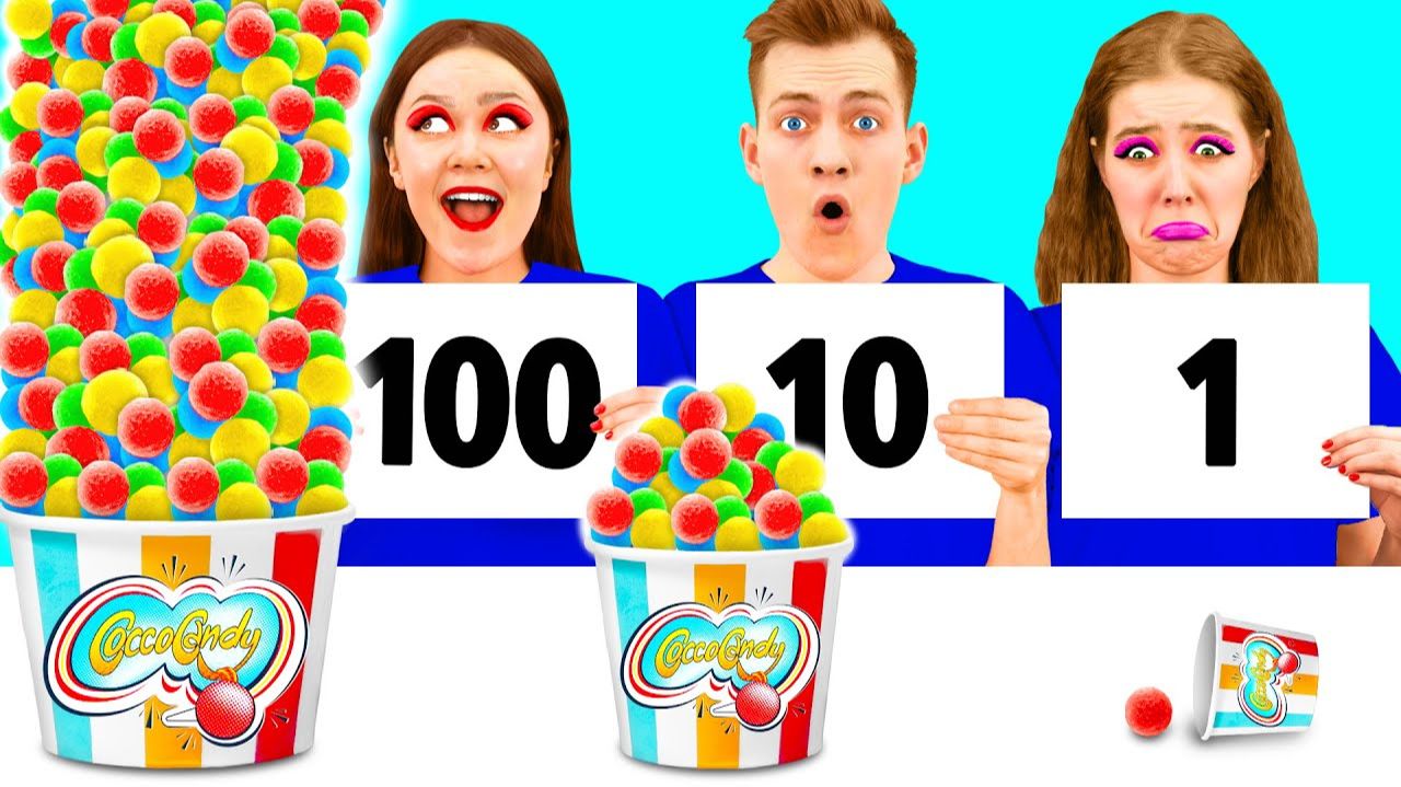 100 Слоев Еды Челлендж # Удивительные Кулинарные Лайфхаки от PaRaRa Challenge