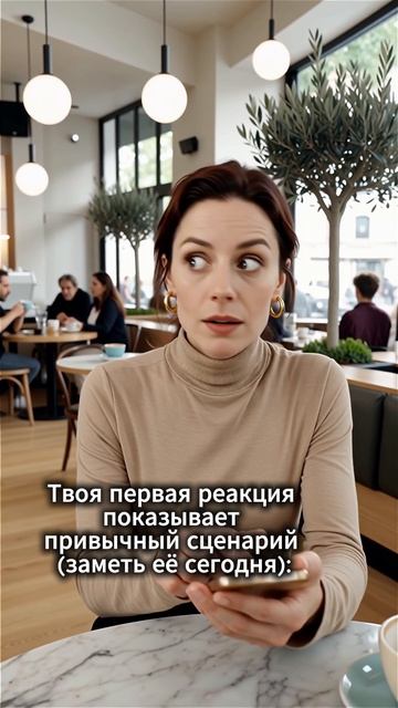 Твоя первая реакция показывает привычный сценарий