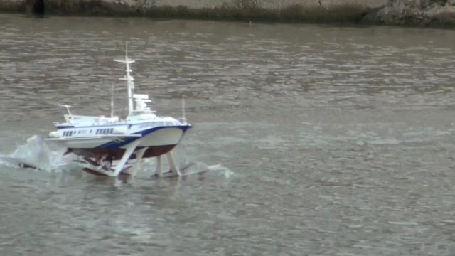 Теплоход Комета на подводных крыльях проект 342 СССР