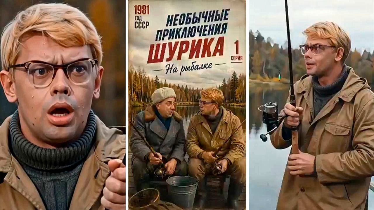 Необычные приключения Шурика. На рыбалке