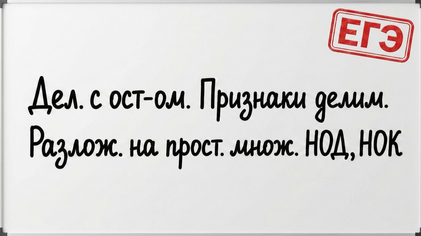 Признаки делимости, НОД и НОК: Всё, что нужно для ЕГЭ 2026 по математике! #2