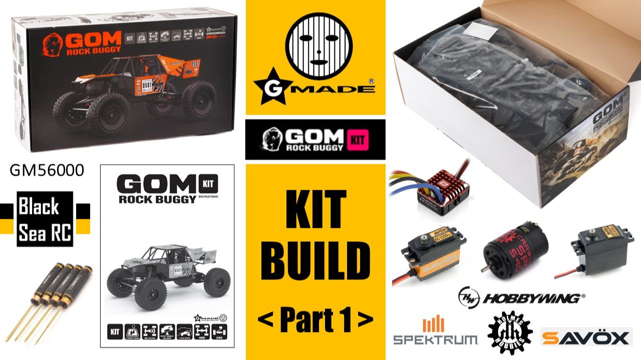 Gmade GOM GR01 1:10 Scale RC Rock Crawler - Kit Build (Part 1)