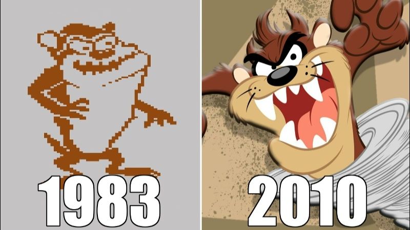 Эволюция серии игр Taz [1983-2010]