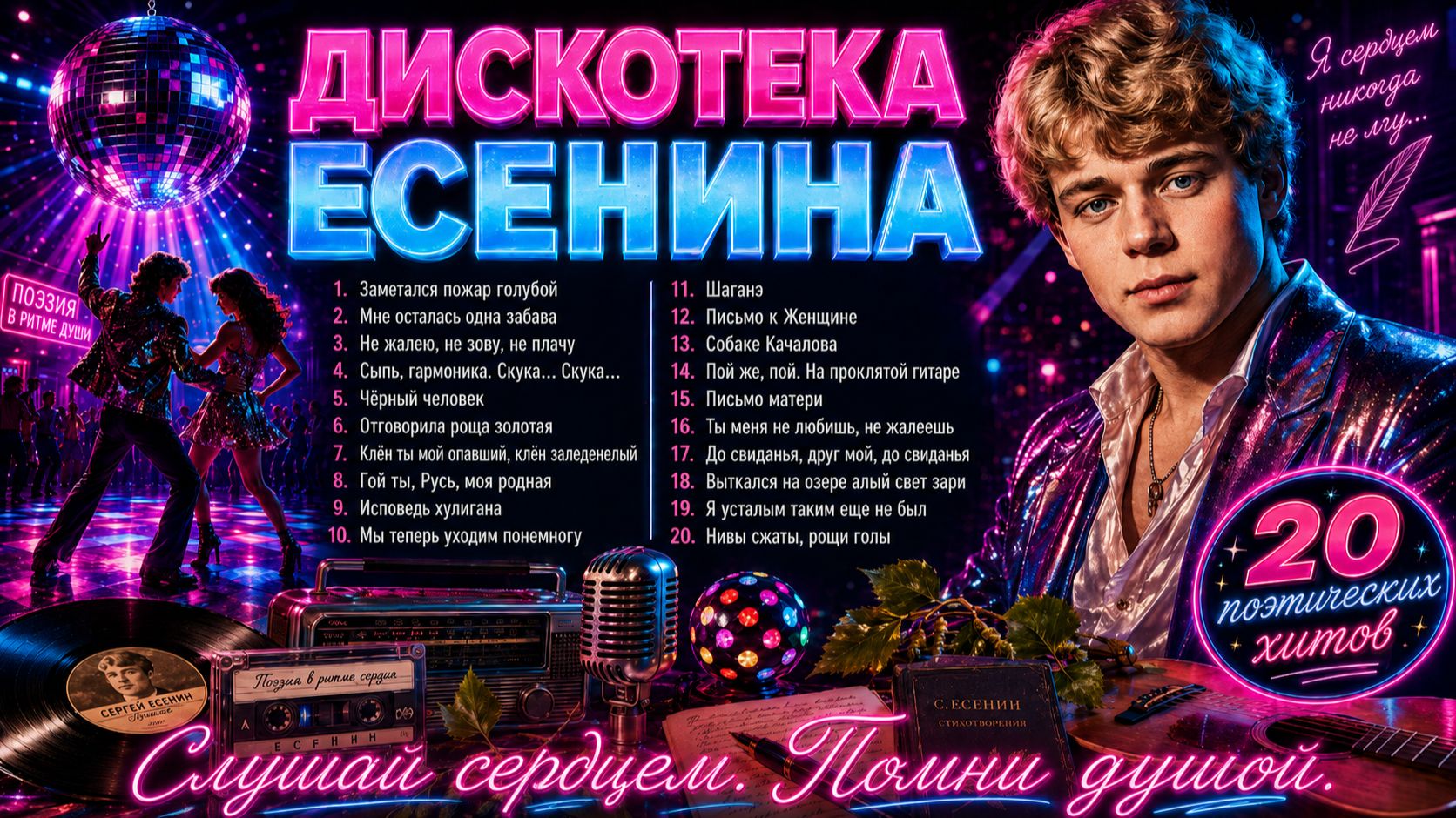 🪩🪶 ДИСКОТЕКА ЕСЕНИНА 🪶🪩 Сборник Поэтических Хитов