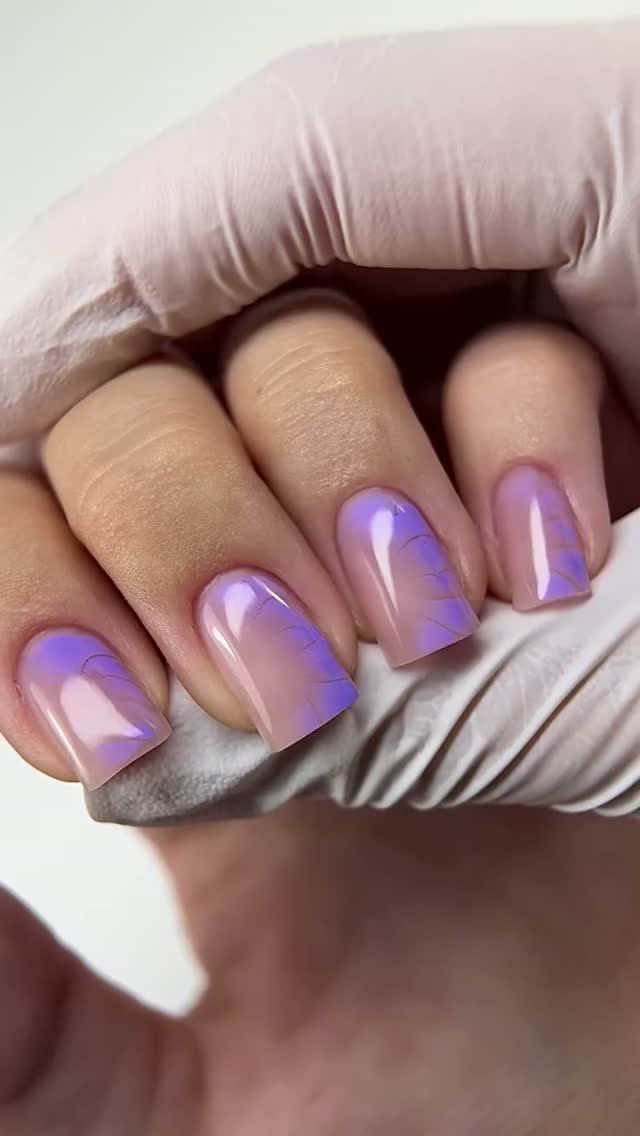 Лавандовый маникюр 💜