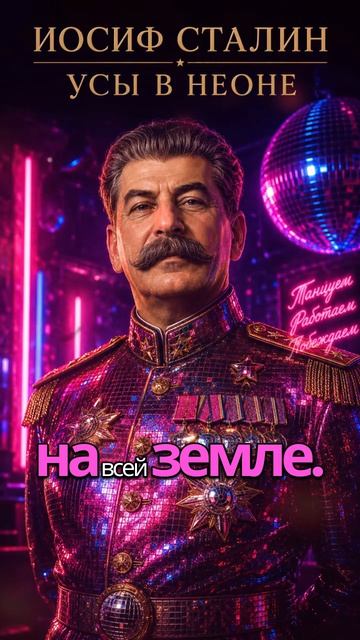 Усы в Неоне - Иосиф Сталин