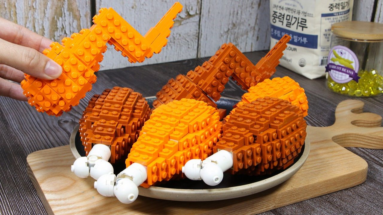 Как приготовить острую жареную курицу с LEGO