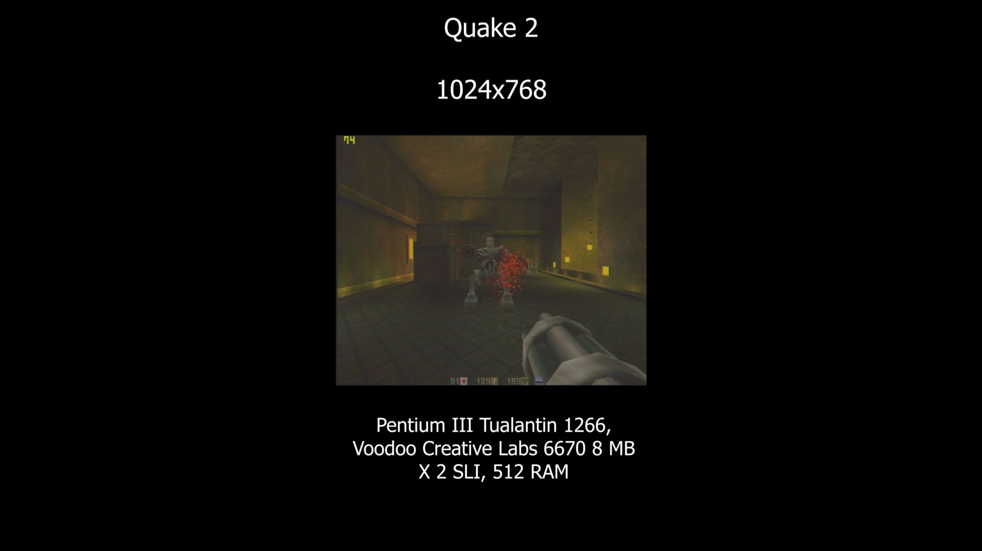 Quake 2  (1997) Voodoo2 SLI Retro Pc Gameplay