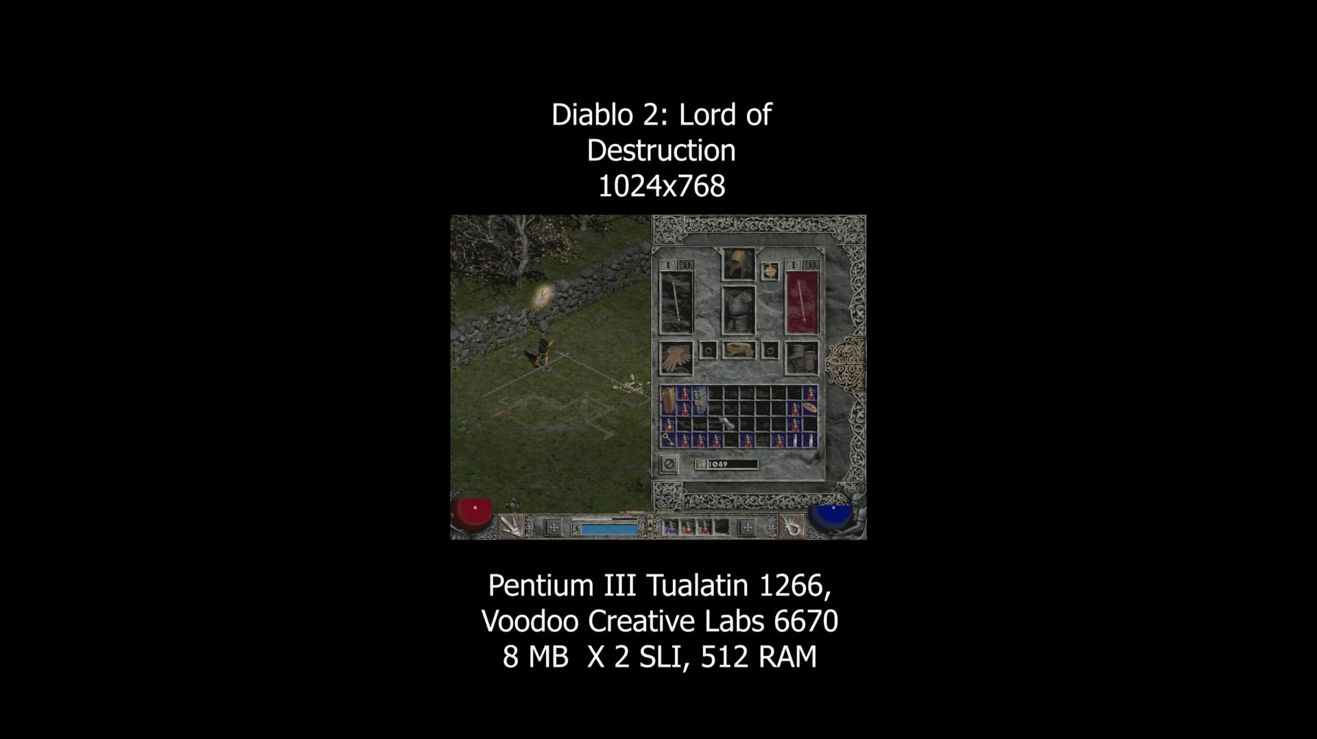 Diablo 2: Lord Of Destruction (2001) Voodoo2 SLI Gameplay