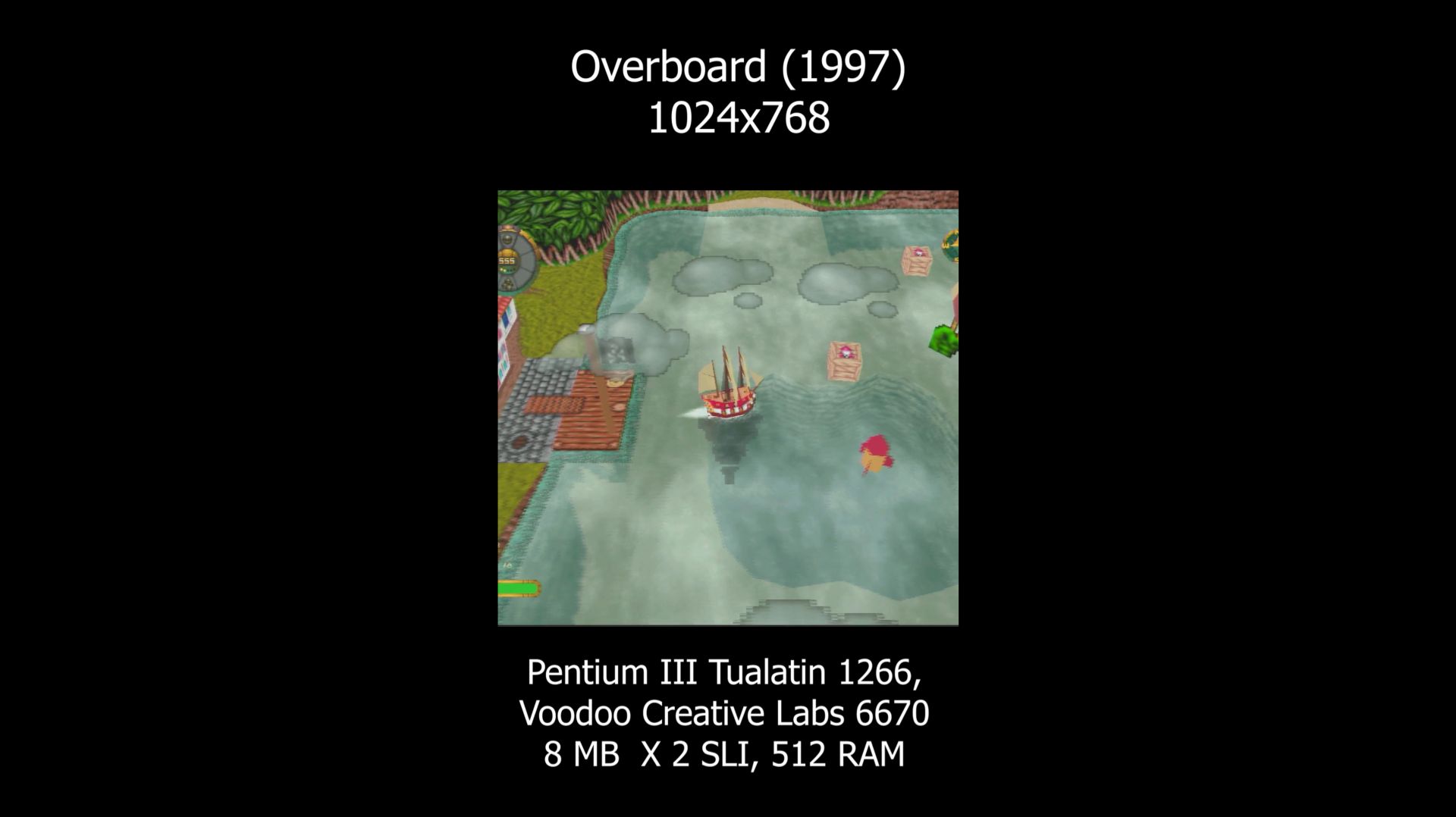 Overboard (1997) Vooodoo2 SLI Retro Pc Gameplay