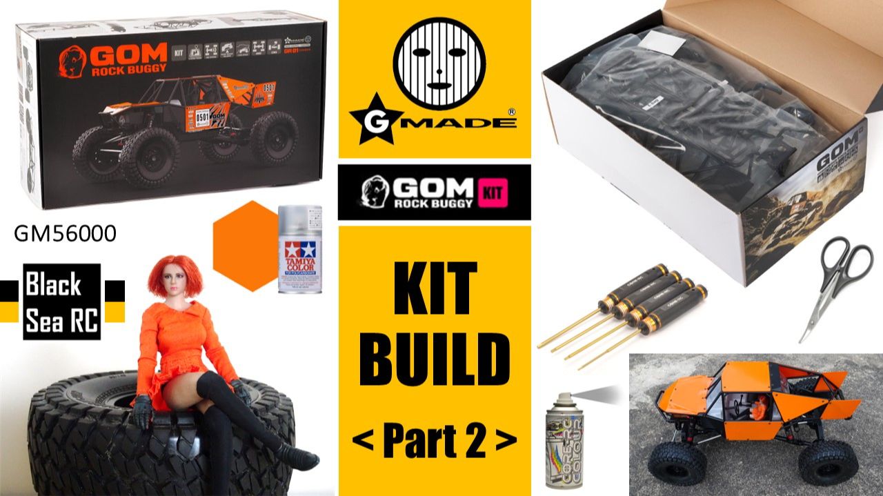 Gmade GOM GR01 1:10 Scale RC Rock Crawler - Kit Build (Part 2)