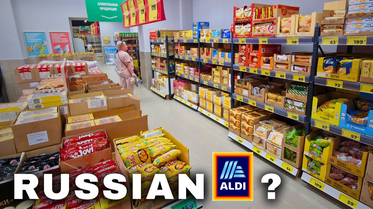 Russia's Newest Low-Cost Supermarket (Opening Day)