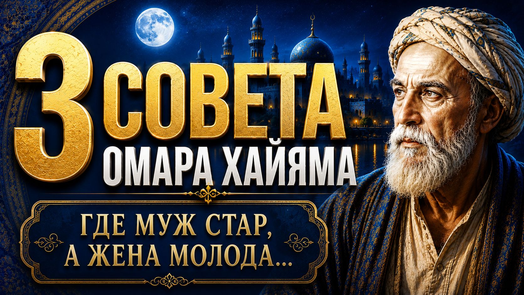 Никогда не ночуй там, где муж стар, а жена молода. Три совета Омара Хайяма