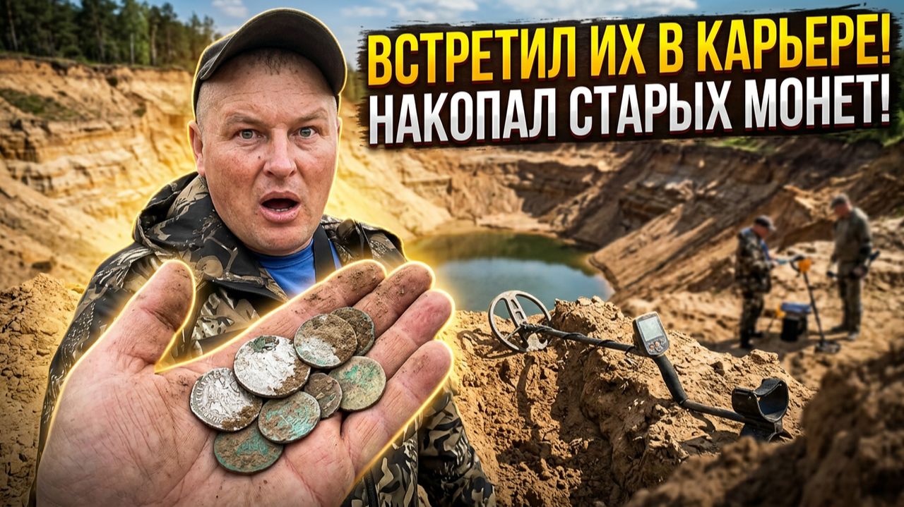 ВСТРЕТИЛ ИХ В ЗАБРОШЕННОМ КАРЬЕРЕ И ОТПРАВИЛСЯ НА ПОИСКИ С МЕТАЛЛОИСКАТЕЛЕМ