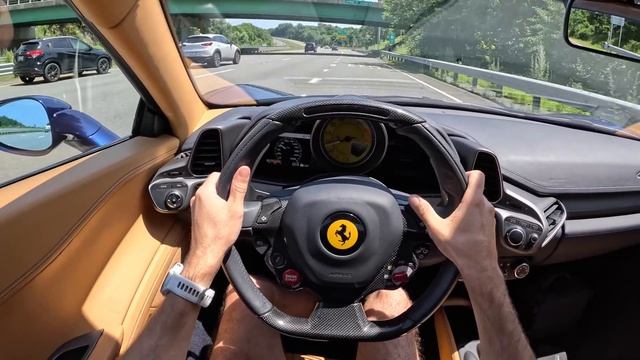 Ferrari 458 Spider 2014 POV DRIVE в 4К!