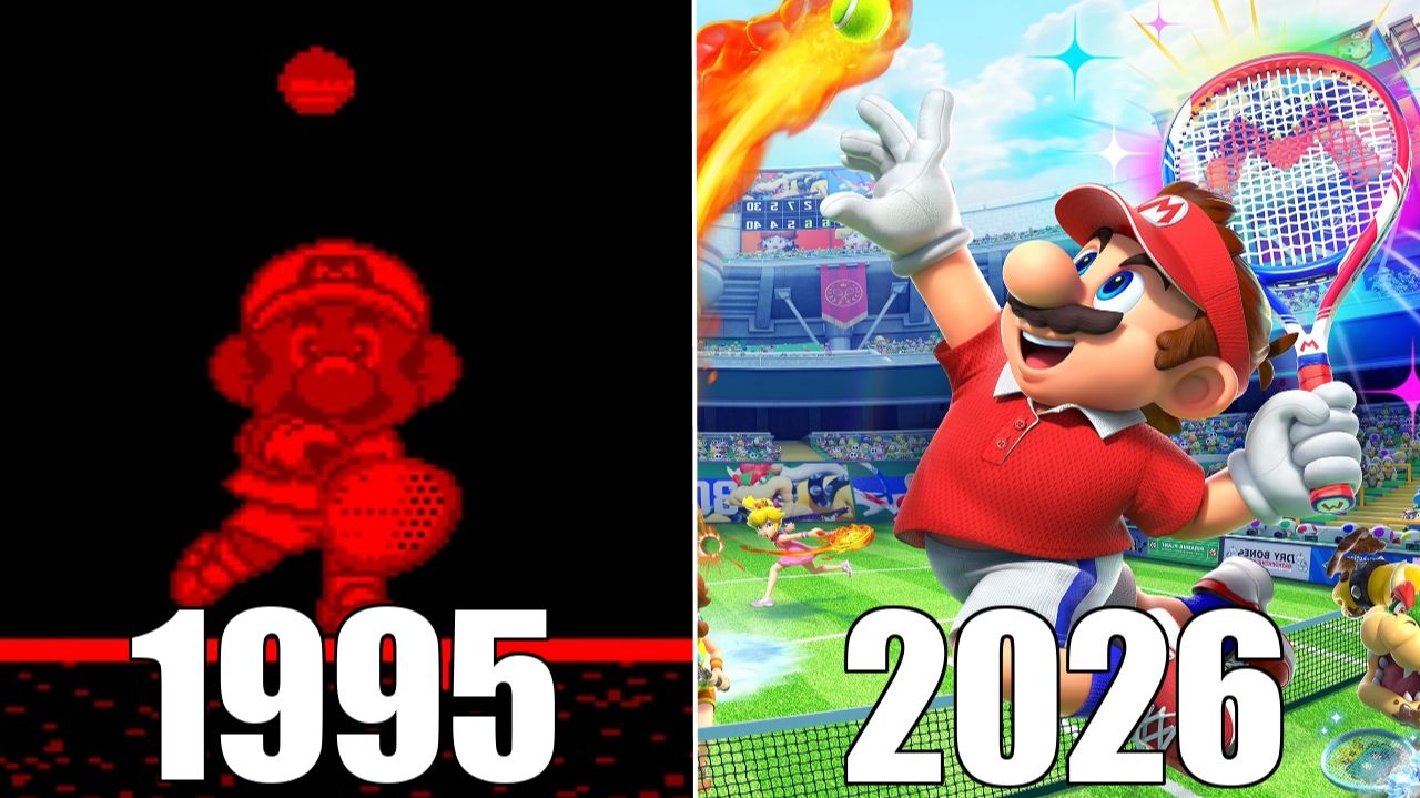 Эволюция серии игр Mario Tennis [1995-2026]