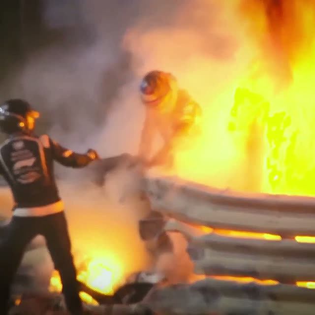 💥Terrible Crash En F1 (Bahreïn) / ROMAIN GROSJEAN : The Survivor