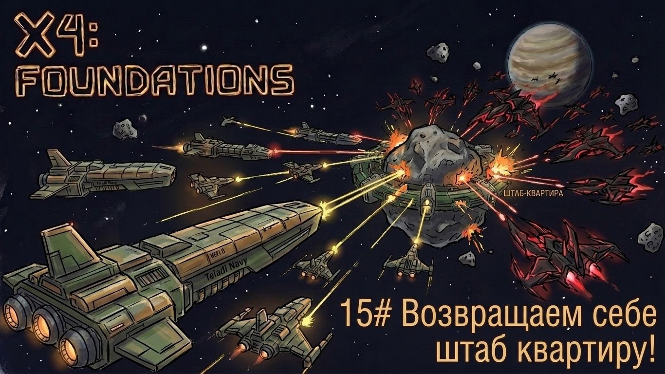 Возвращаем себе штаб квартиру! №15 | X4 Foundations