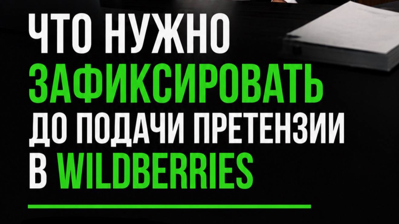 Что нужно зафиксировать до подачи претензии в Wildberries