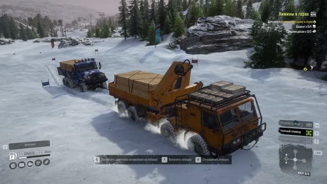 SnowRunner __  СКАНДИНАВИЯ. Хижины в горах. Часть 2
