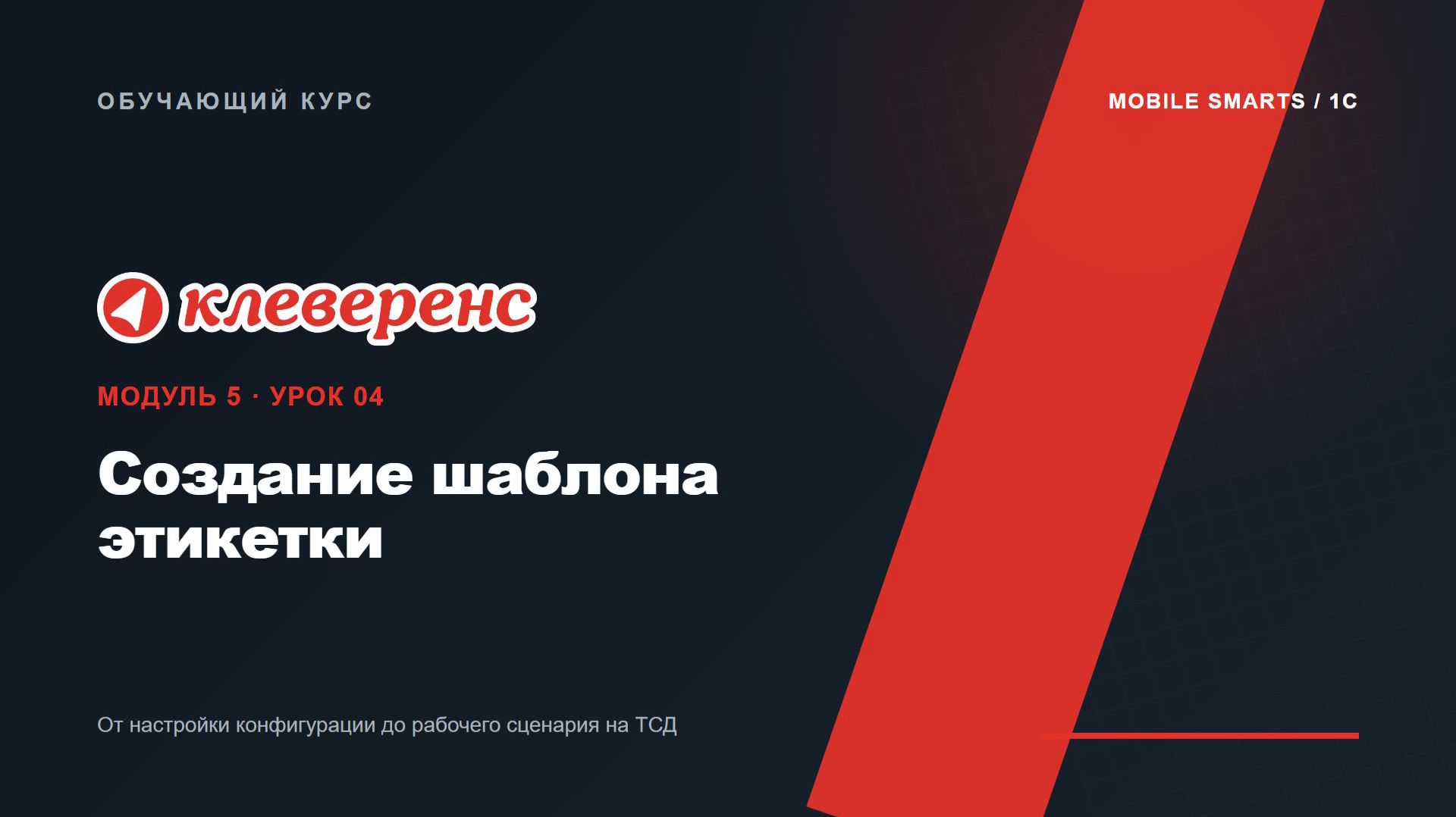 M5-04 | Создание шаблона этикетки | Mobile SMARTS