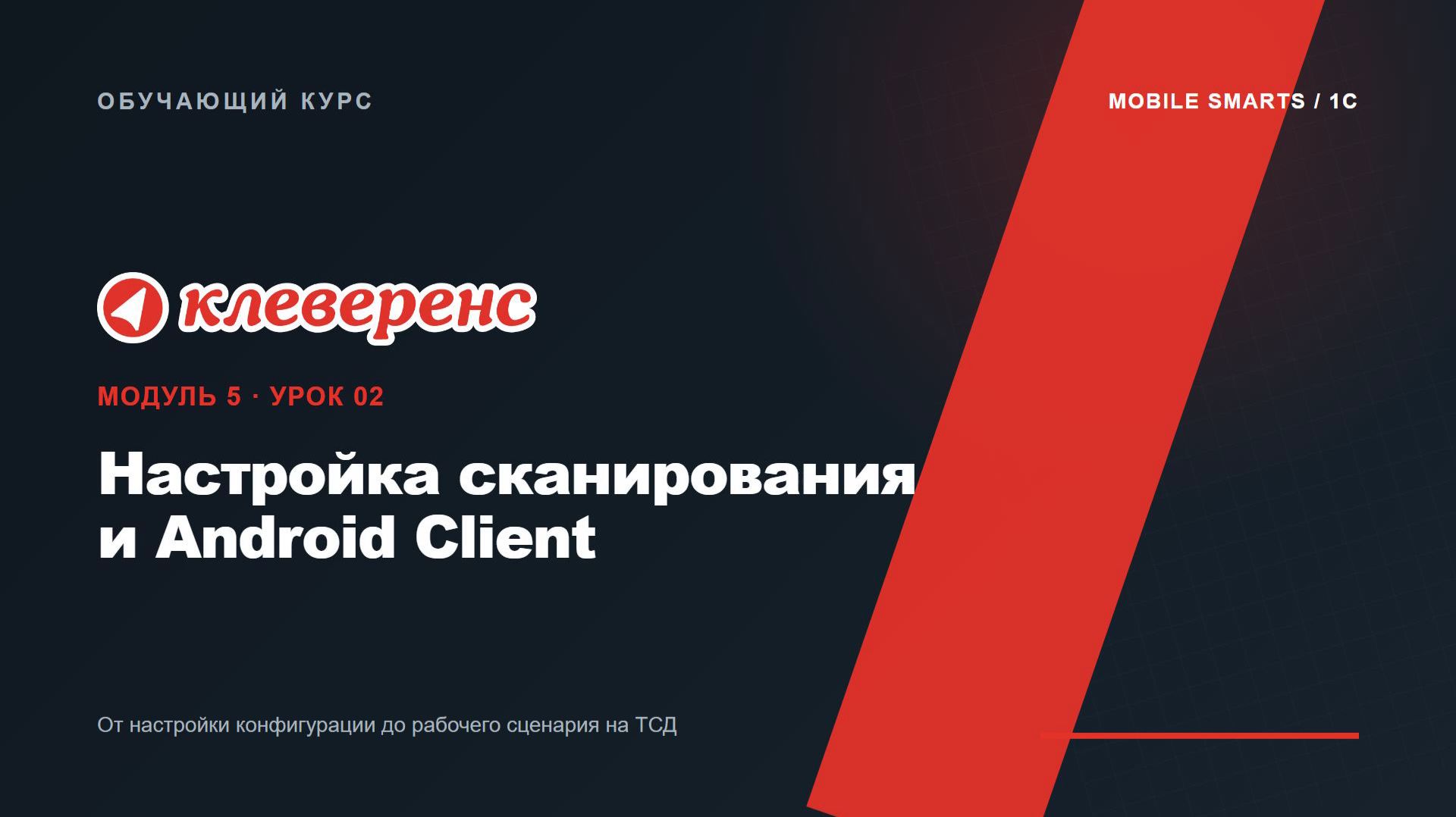 M5-02 | Настройка сканирования и Android Client | Mobile SMARTS