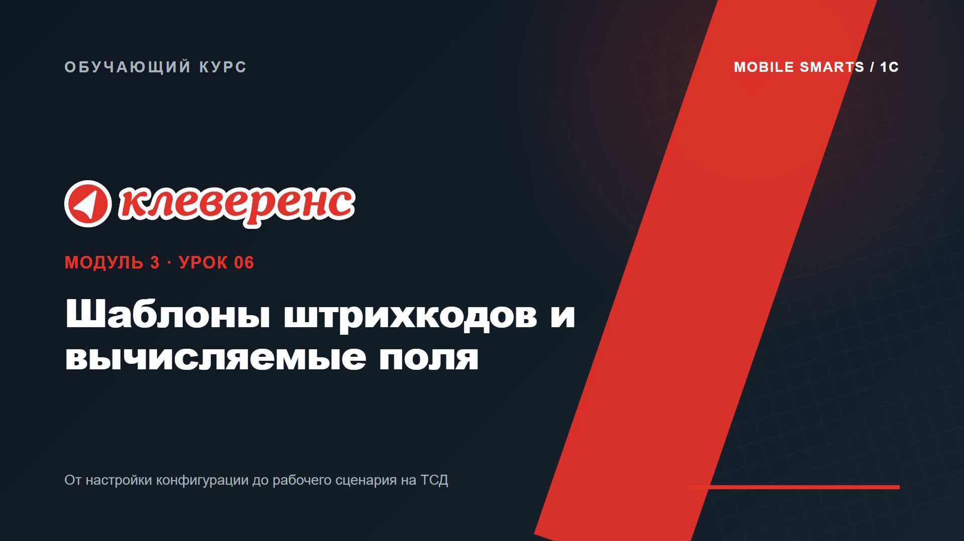 M3-06 | Шаблоны штрихкодов и вычисляемые поля | Mobile SMARTS
