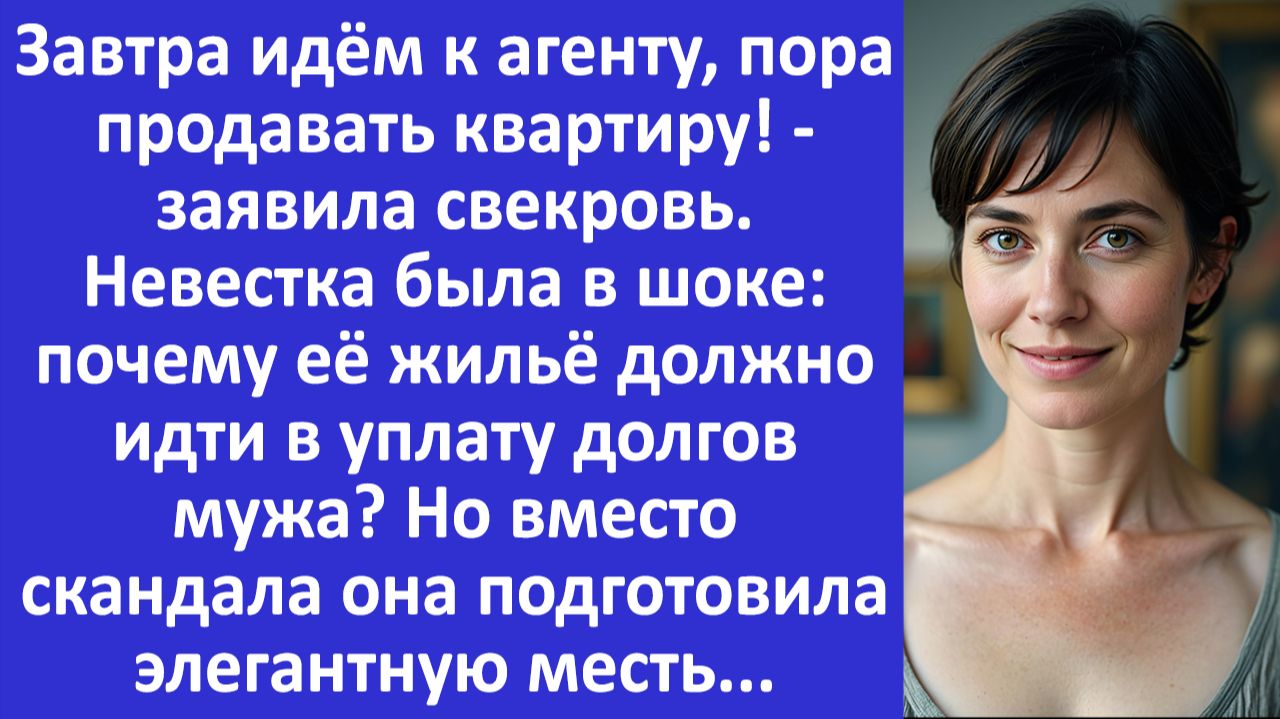 Истории из жизни | Долги сына будем погашать твоей квартирой - заявила свекровь... | Аудио рассказы