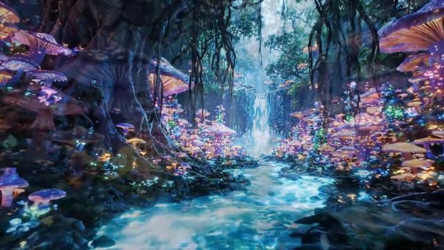 Trip In 3 Secs (4K VISUALS) Astrix Deep Jungle Psytrance & Mushroom Hallucinations In Neon Forest