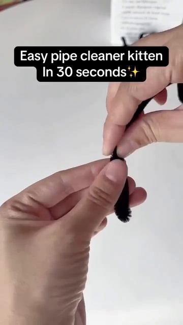 котик из синельной проволки