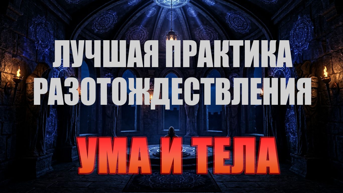 Лучшая практика разотождествления ума и тела.