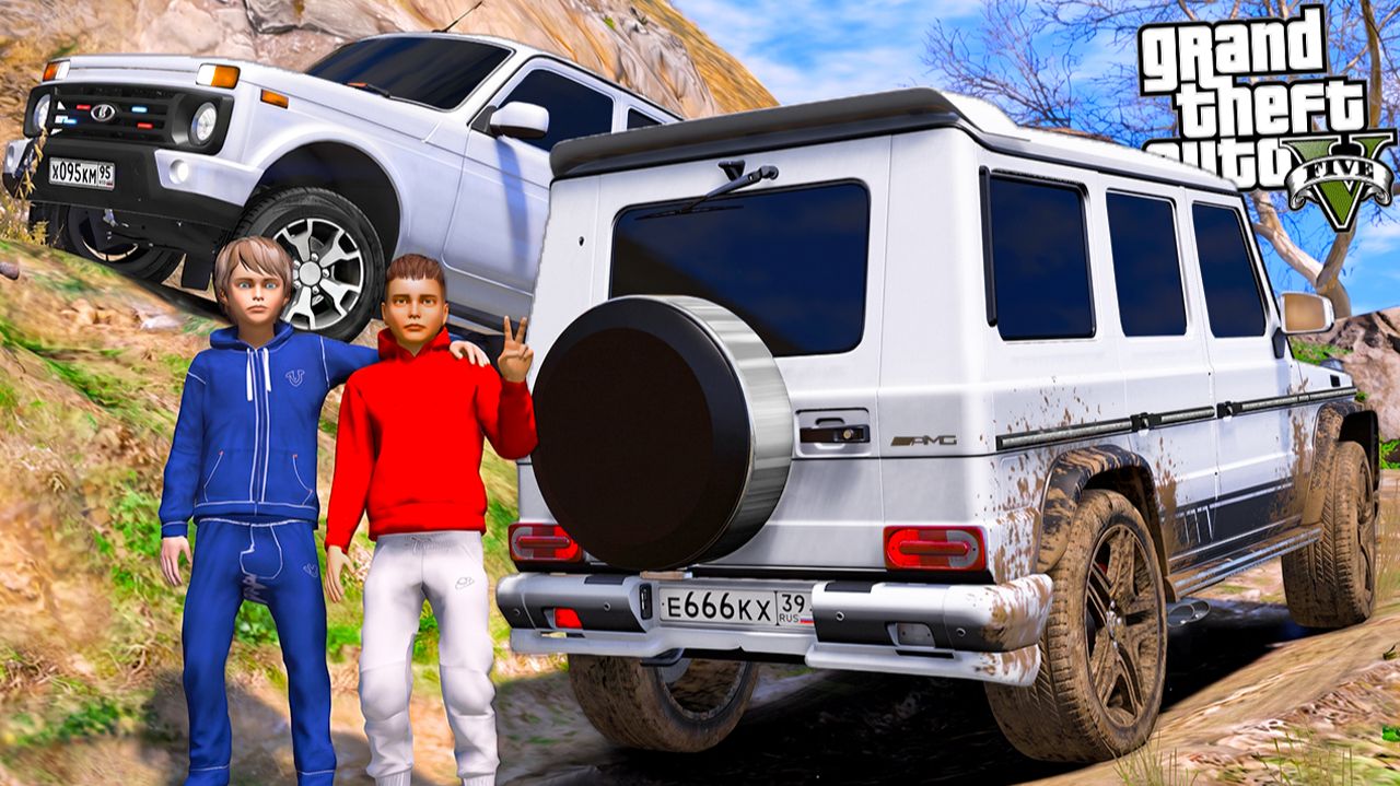 ОПЕРСКАЯ НИВА УРБАН И MERCEDES G63 НА БЕЗДОРОЖЬЕ! ЗАСТРЯЛИ В ГРЯЗИ! ОПЕРСКАЯ ЕЗДА В GTA 5 🌊ВОТЕР